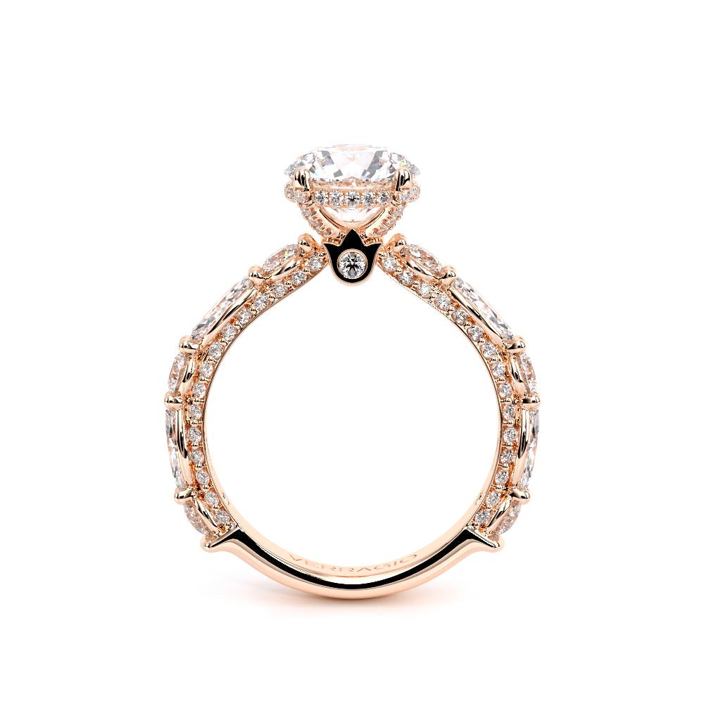 Couture-0490R30-14K Rose Gold Round