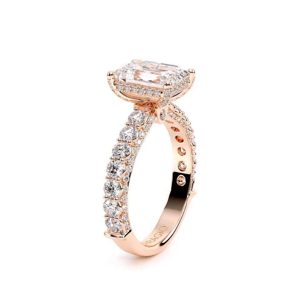 Couture-0489EM25-18K Rose Gold Emerald