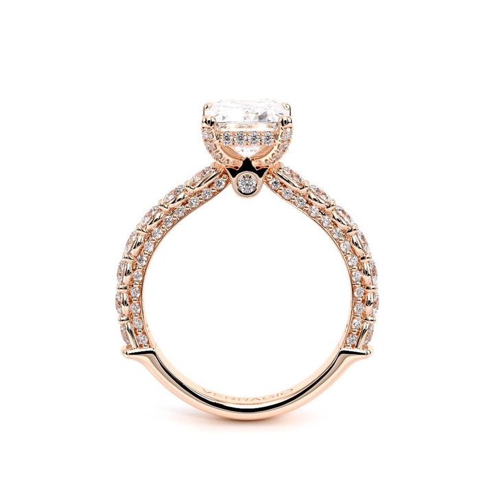 Couture-0489EM25-18K Rose Gold Emerald