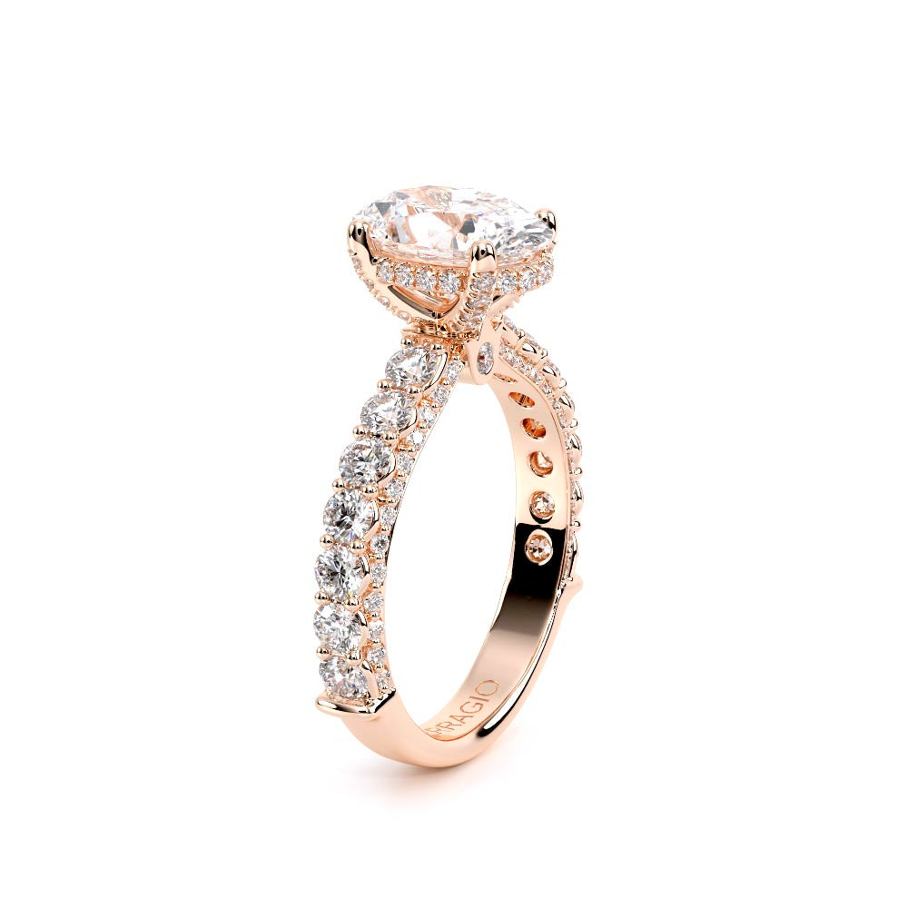 Couture-0489OV25-14K Rose Gold Oval