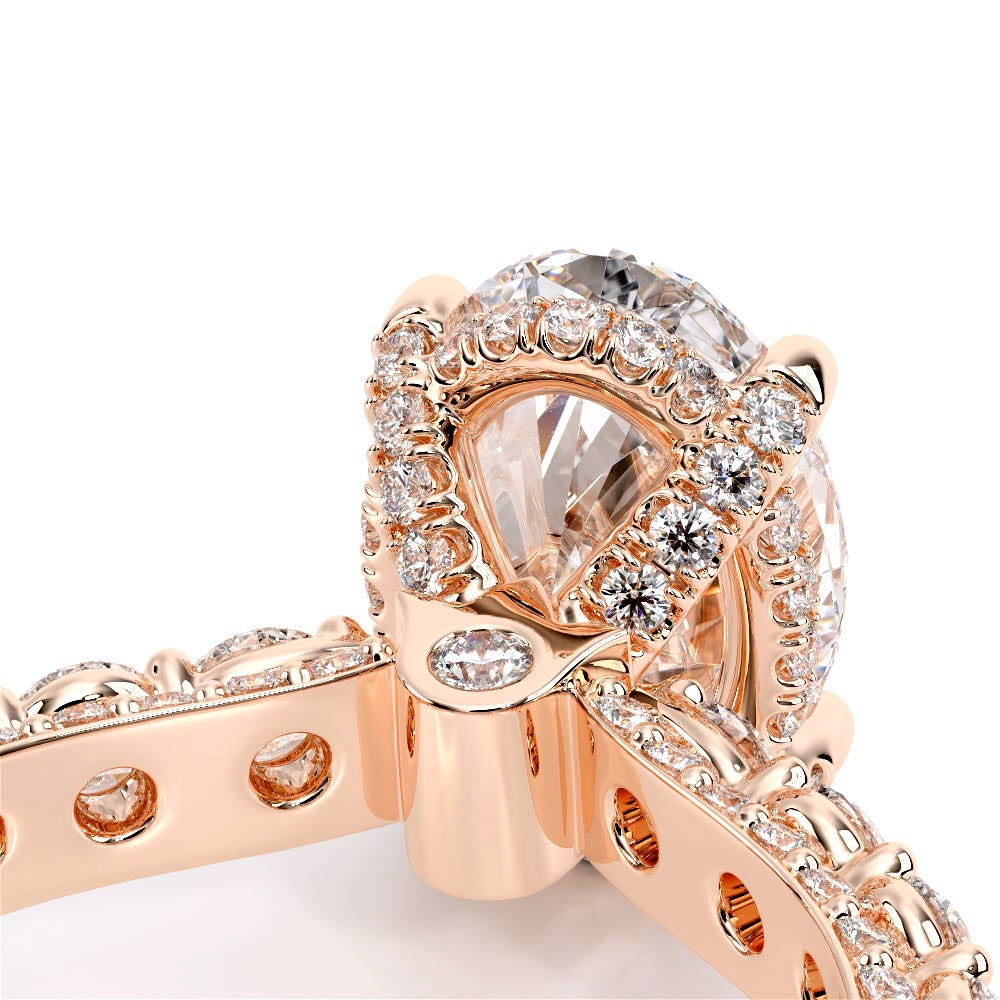 Couture-0489OV25-14K Rose Gold Oval