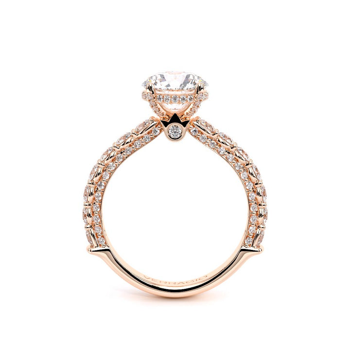 Couture-0489R25-14K Rose Gold Round
