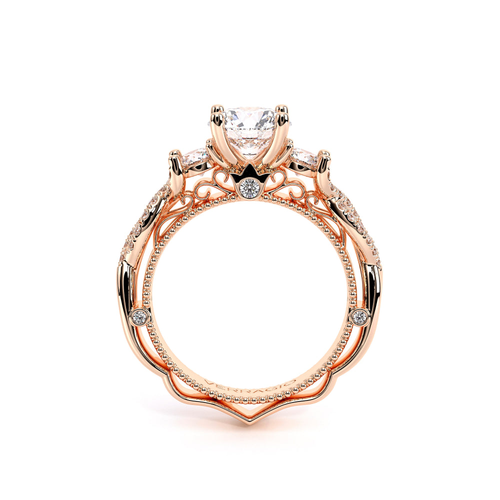 Venetian-5013r-18k Rose Gold Round
