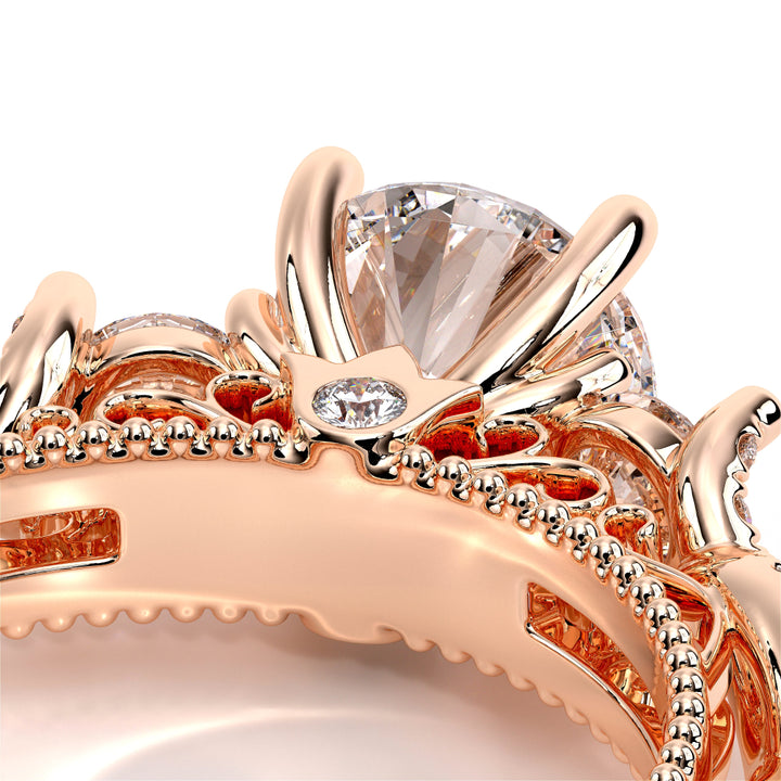 Venetian-5013r-14k Rose Gold Round