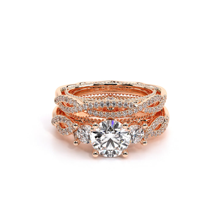 Venetian-5013r-18k Rose Gold Round