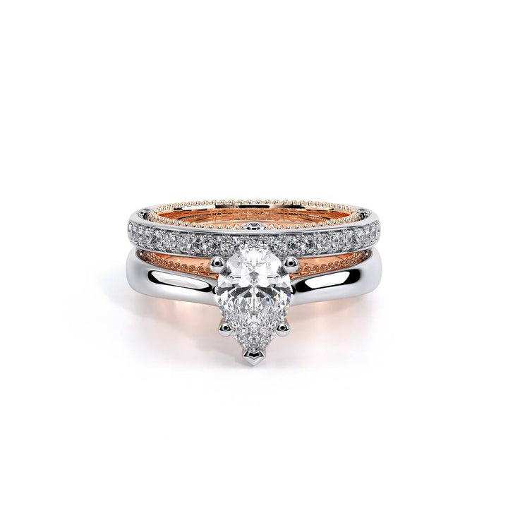 Venetian-5047pear-14k Two Tone Pear