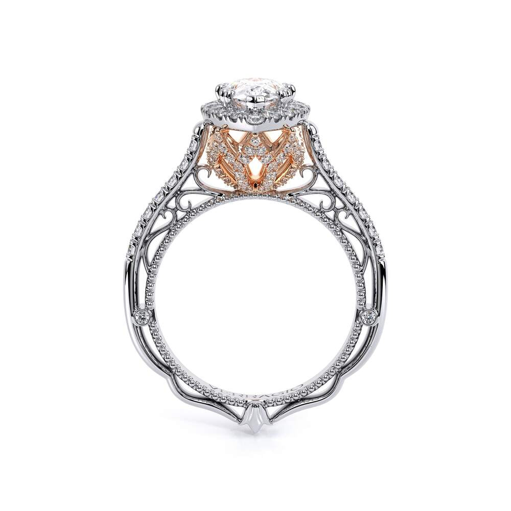 Venetian-5061pear-18k Two Tone Pear