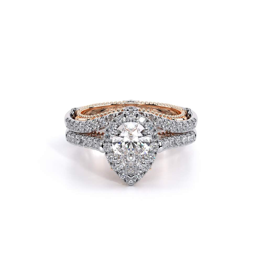 Venetian-5061pear-18k Two Tone Pear