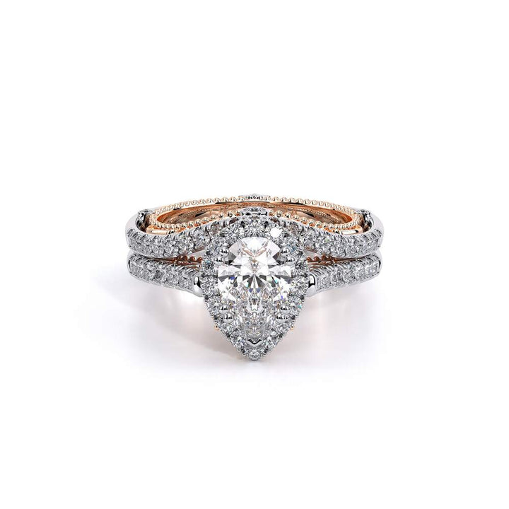 Venetian-5061pear-18k Two Tone Pear