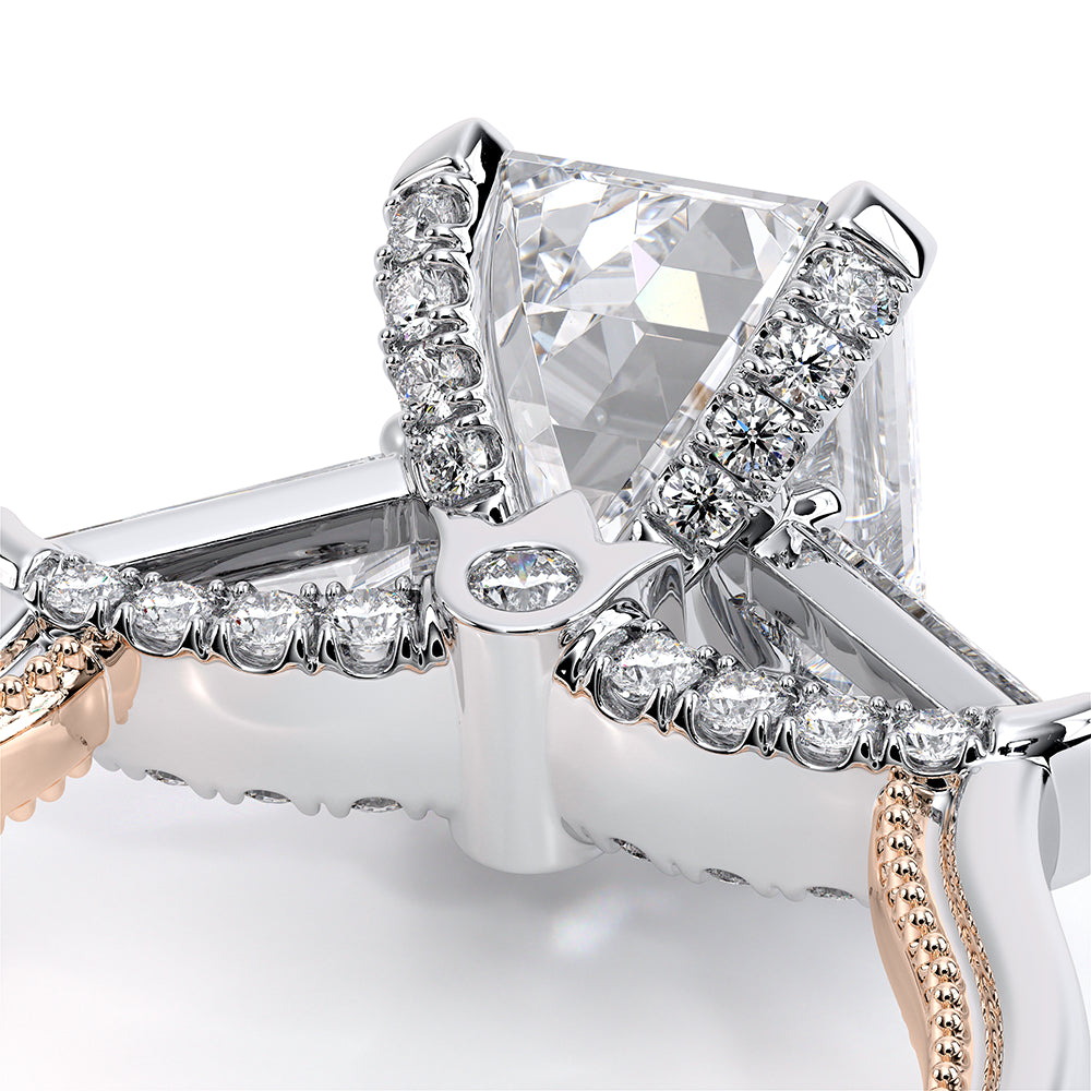Renaissance-991EM-S-18K Two Tone Emerald