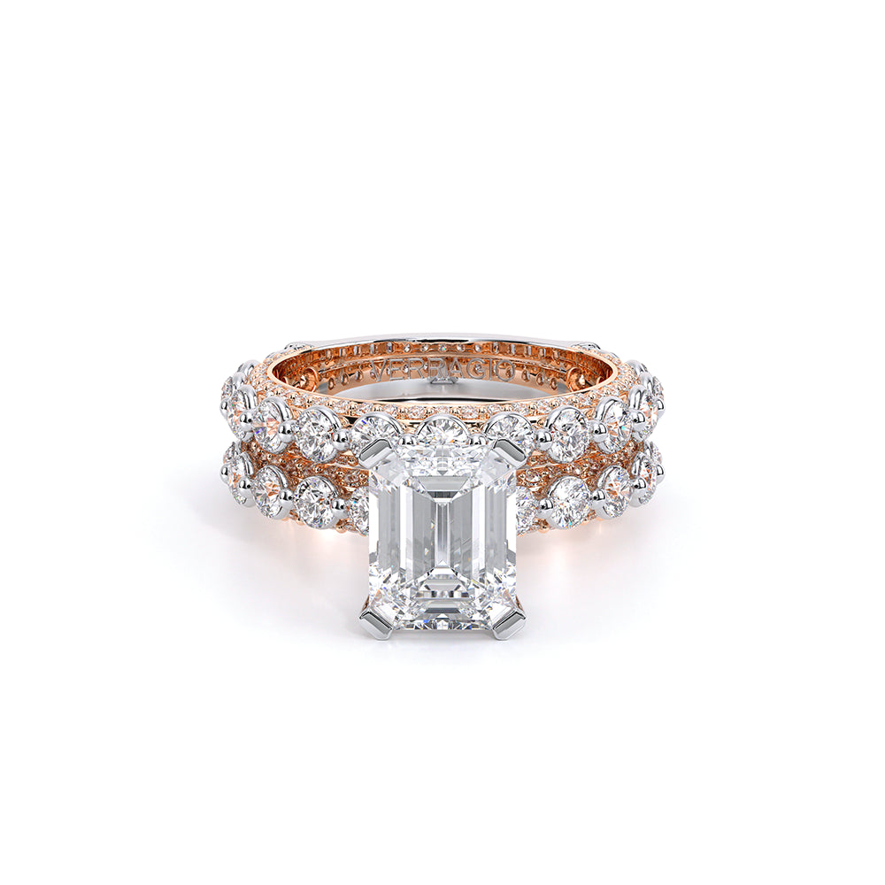 Couture-0488EM25-18K Two Tone Emerald