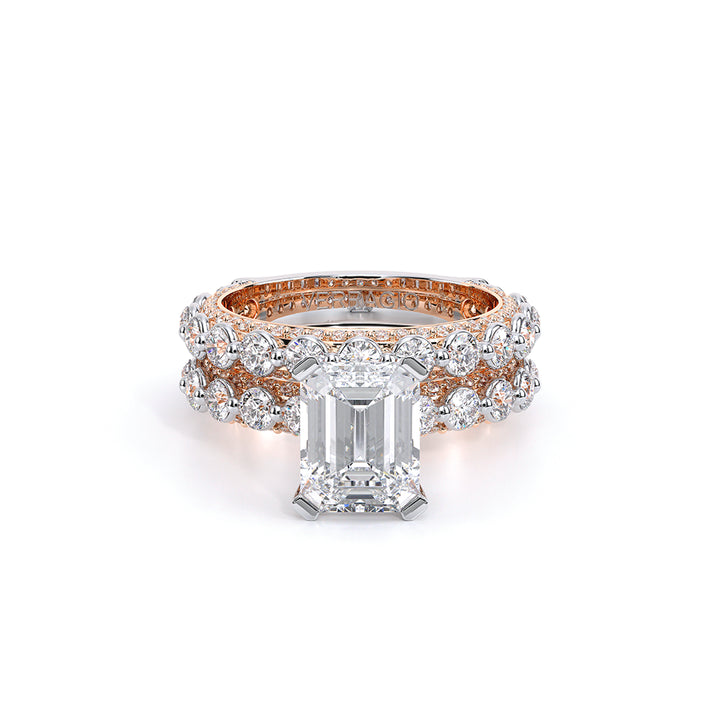 Couture-0488EM25-18K Two Tone Emerald