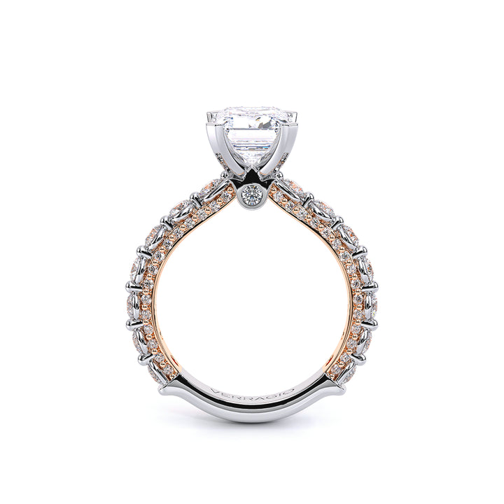 Couture-0488EM25-18K Two Tone Emerald