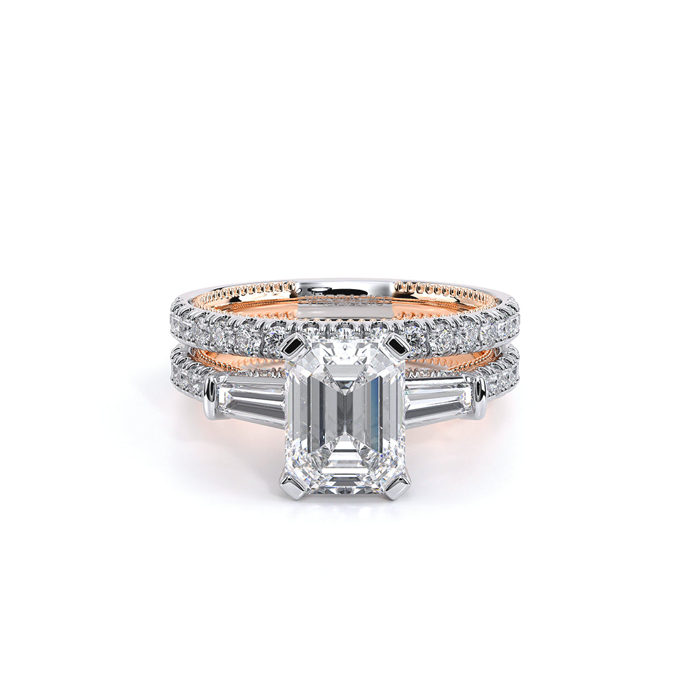 Renaissance-991EM15-14K Two Tone Emerald