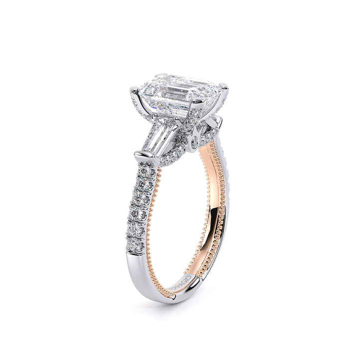 Renaissance-991EM15-14K Two Tone Emerald