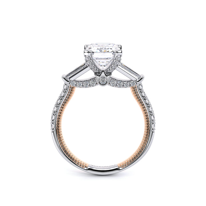 Renaissance-991EM15-14K Two Tone Emerald