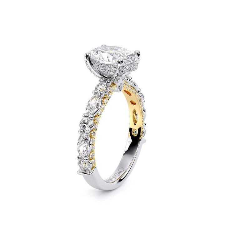 Couture-0490OV25-14K Two Tone Oval