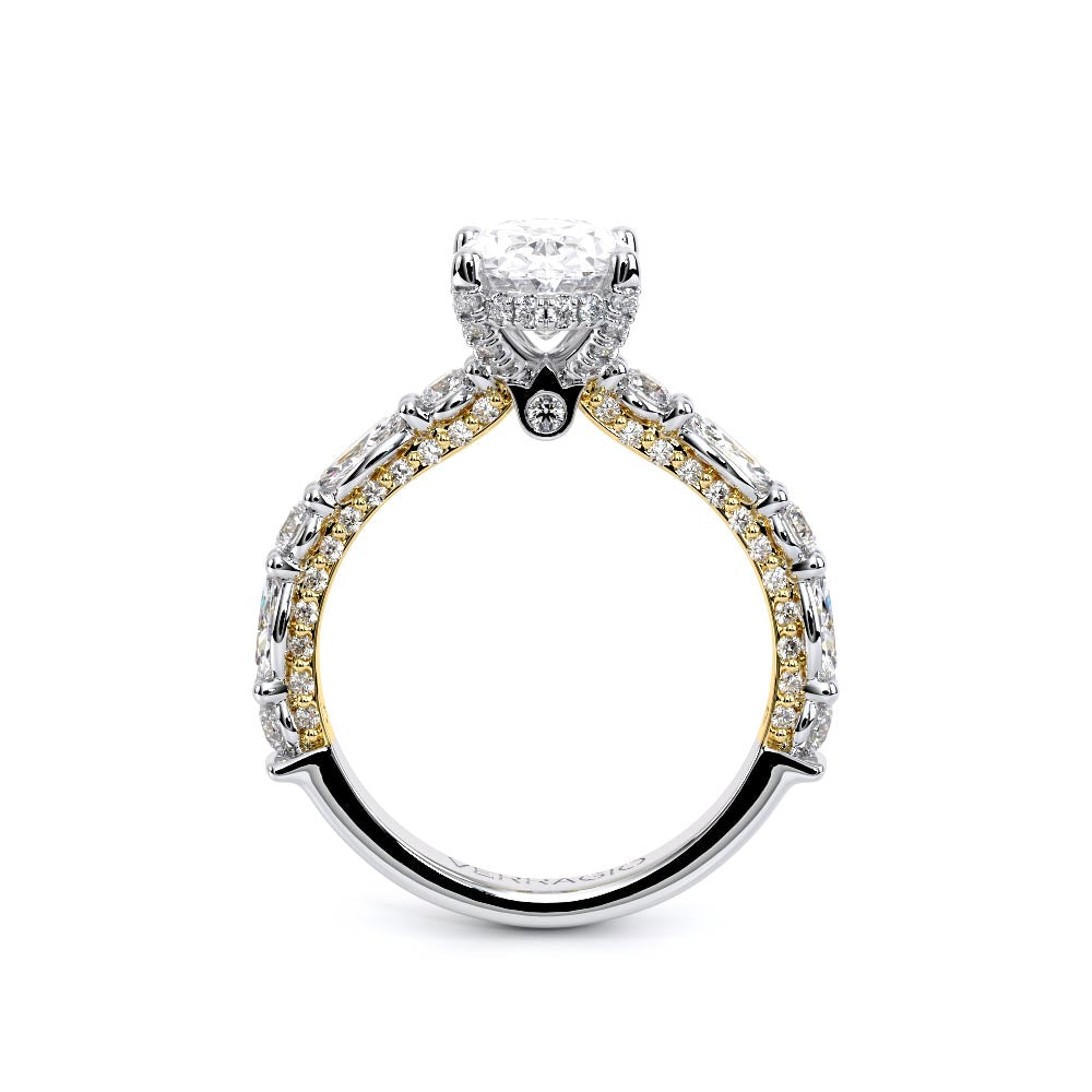 Couture-0490OV25-14K Two Tone Oval