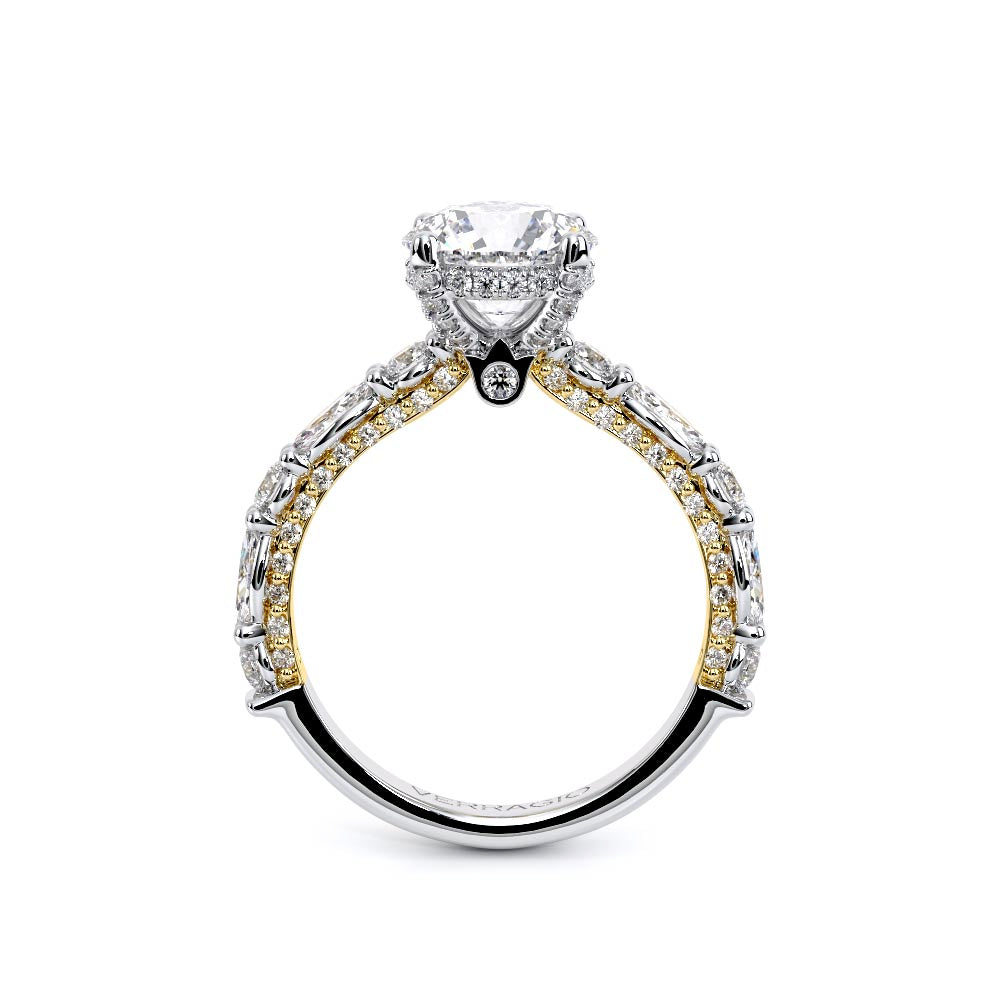 Couture-0490R25-18K Two Tone Round