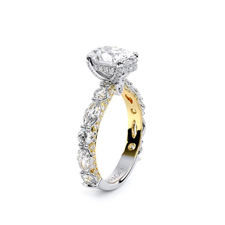 Couture-0490OV30-14K Two Tone Oval