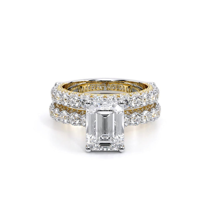 Couture-0489EM25-14K Two Tone Emerald