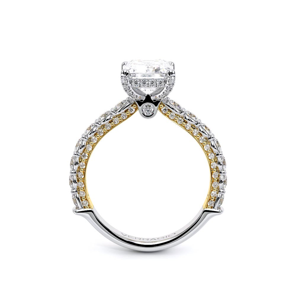 Couture-0489EM25-14K Two Tone Emerald