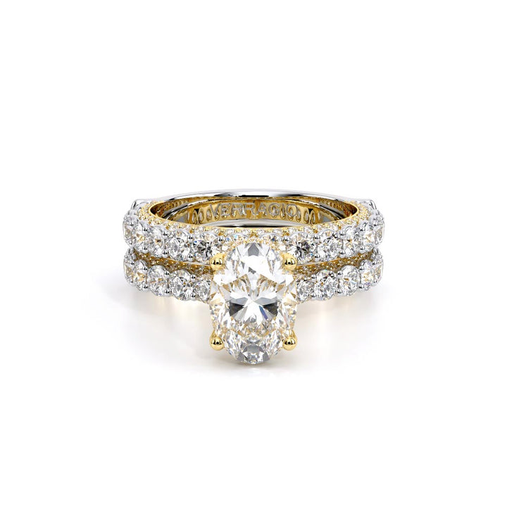 Couture-0489OV25-14K Two Tone Oval