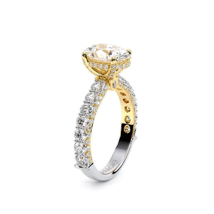 Couture-0489OV25-18K Two Tone Oval