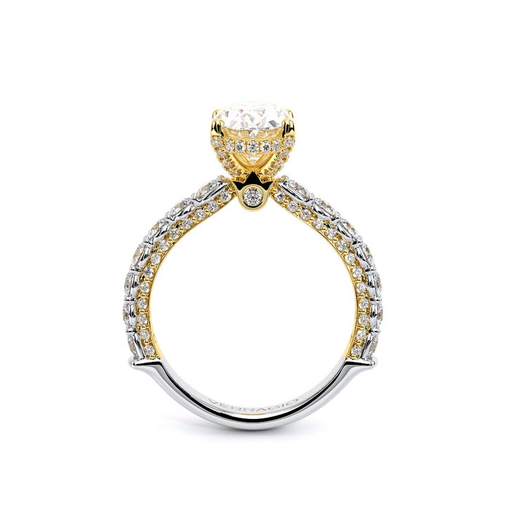 Couture-0489OV25-14K Two Tone Oval