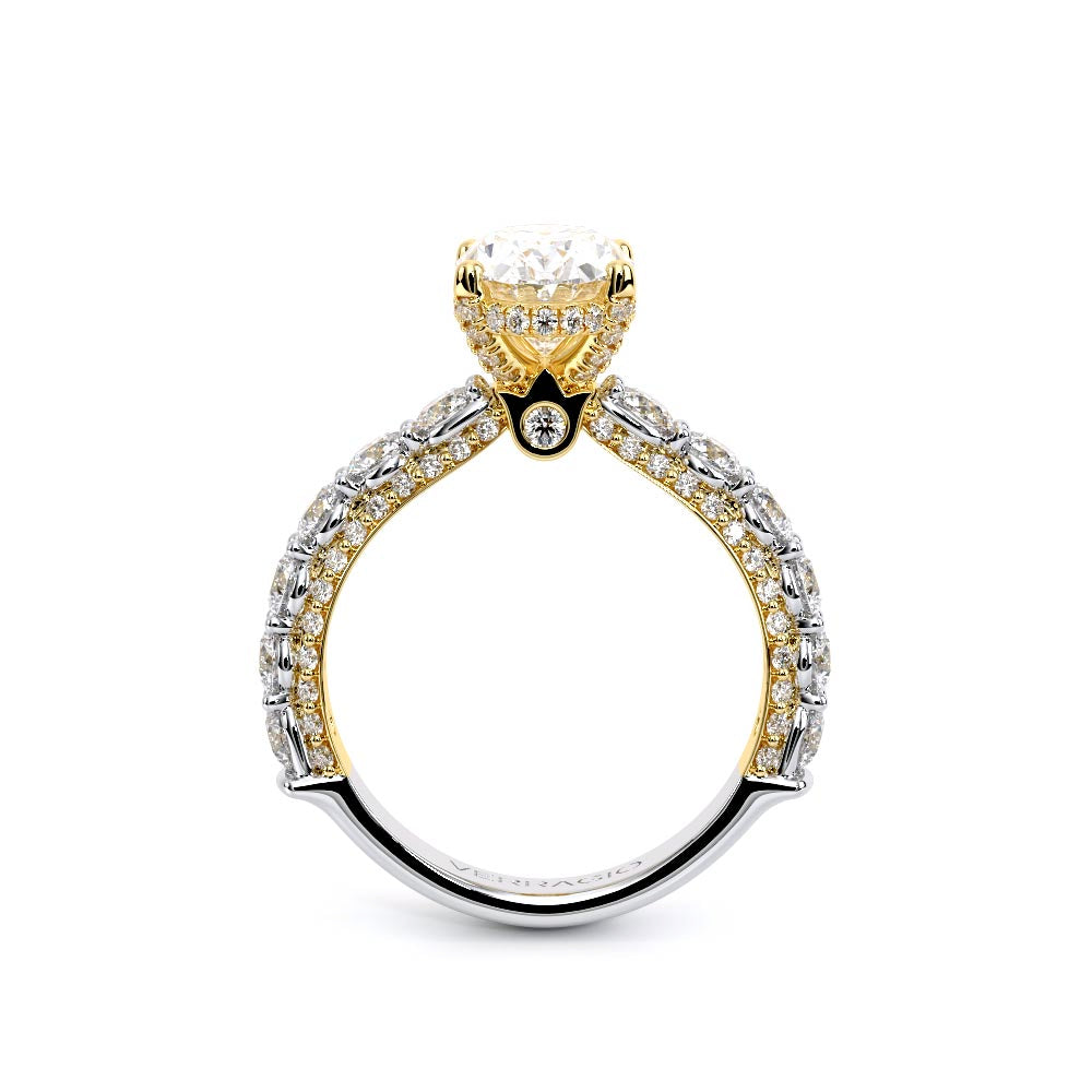 Couture-0489OV30-14K Two Tone Oval