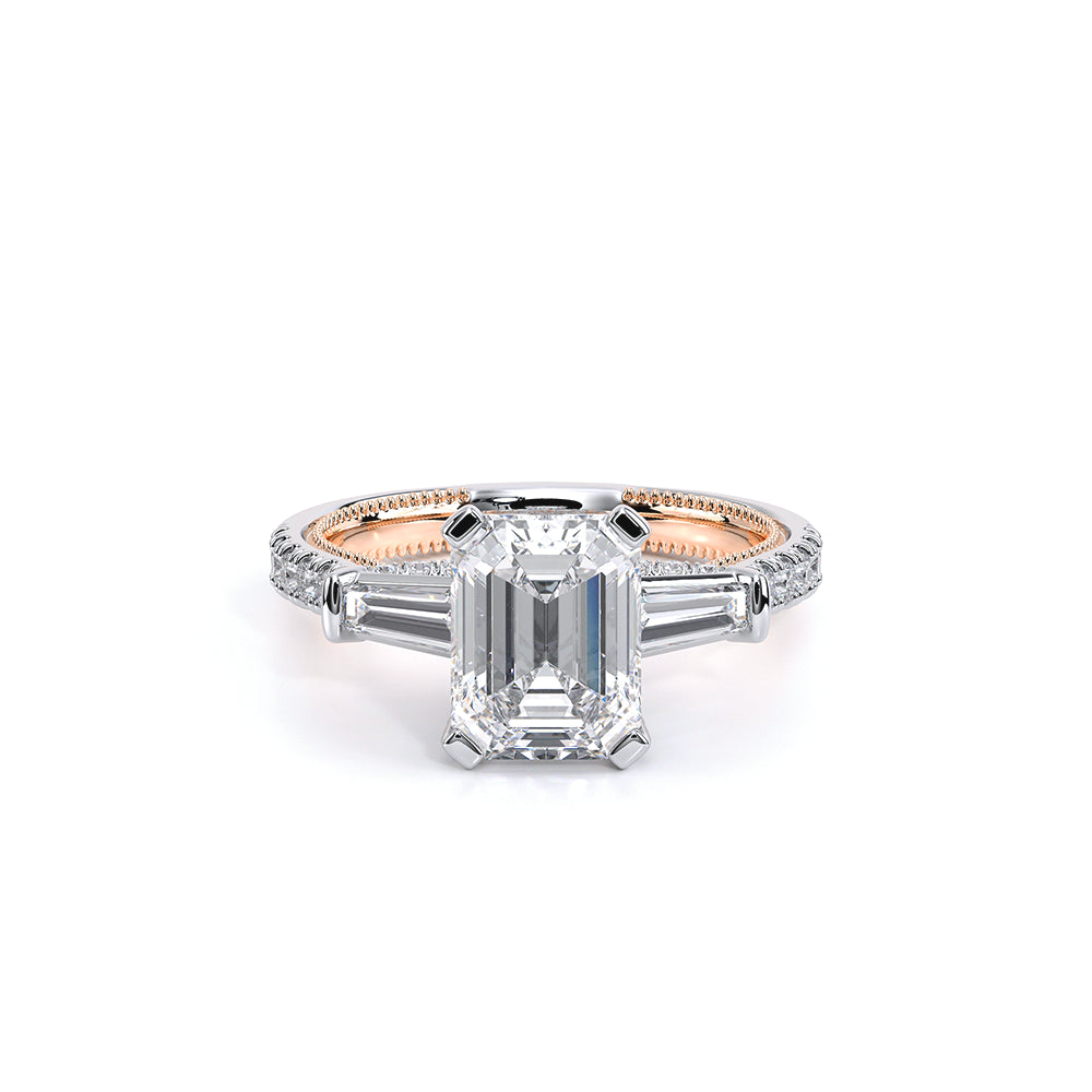 Renaissance-991EM15-14K Two Tone Emerald