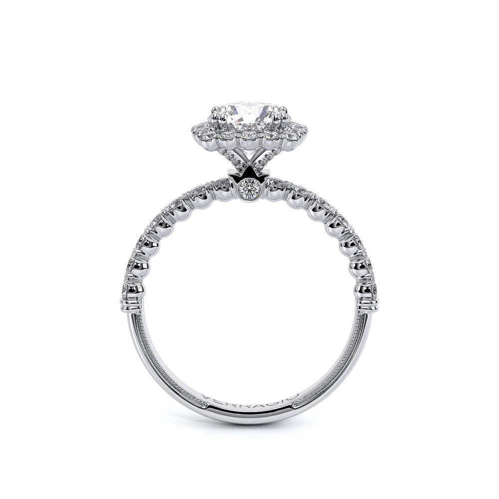 Renaissance-954CU18-18K White Gold Cushion