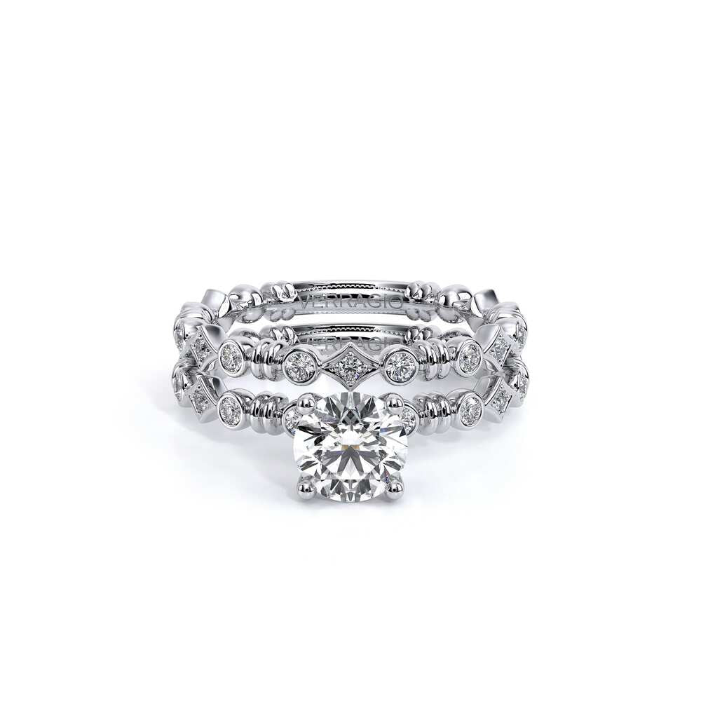 Renaissance-973-R-14k White Round