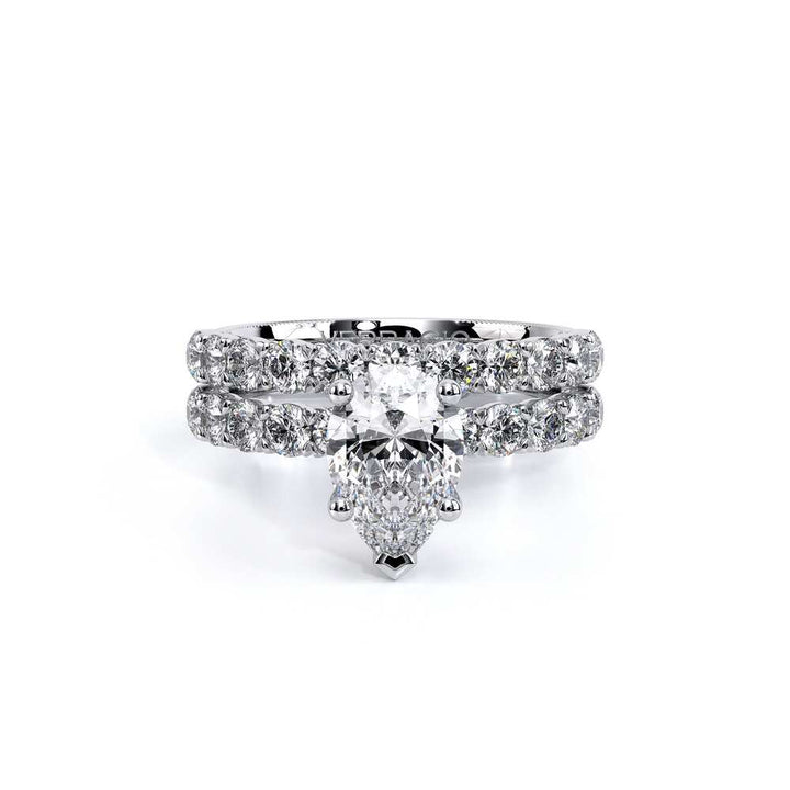Renaissance-950PEAR27-14K White Gold Pear