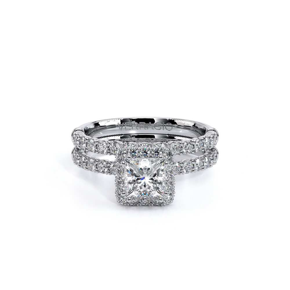 Renaissance-954P18-18K White Gold Princess