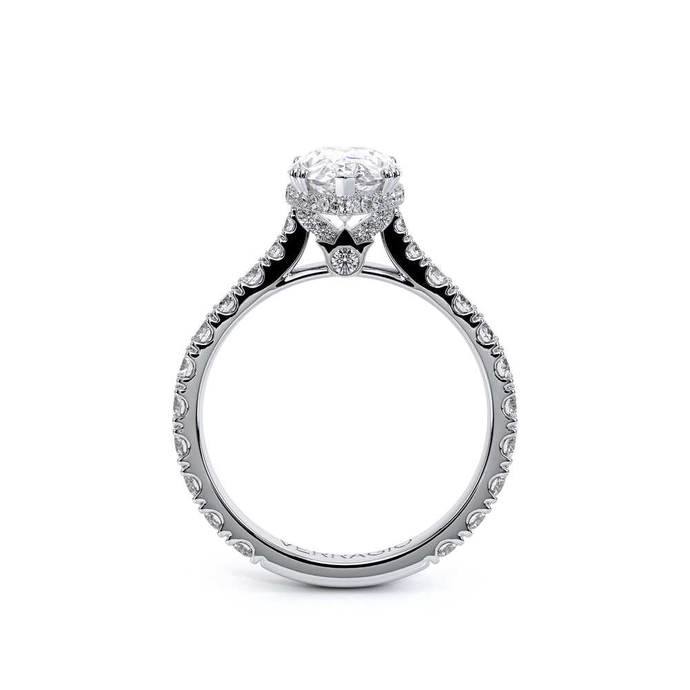 Renaissance-985PEAR22-14K White Gold Pear