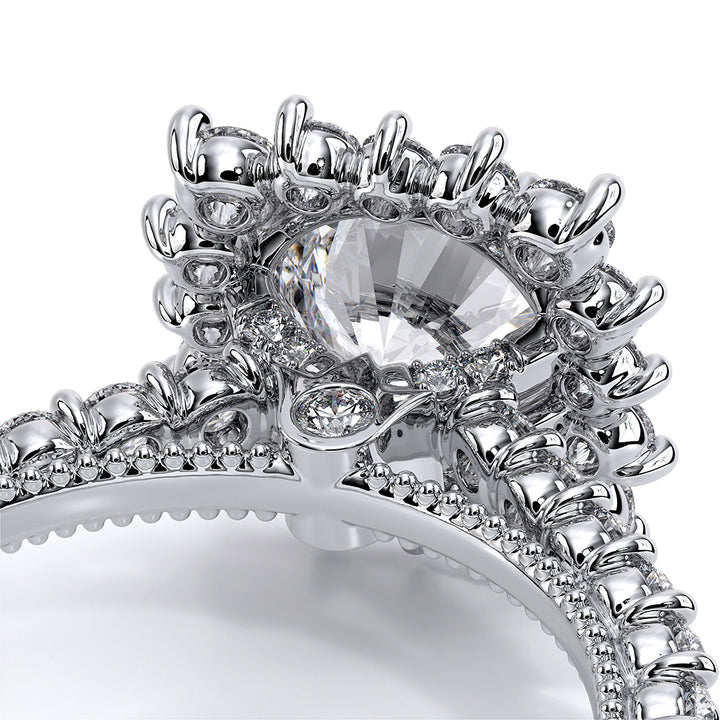 Renaissance-986CU-14K White Gold Cushion