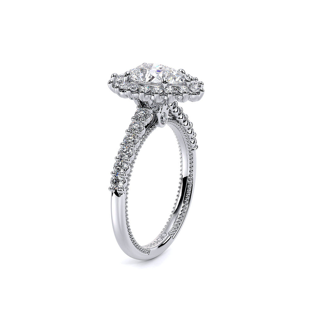 Renaissance-986PEAR-14K White Gold Pear