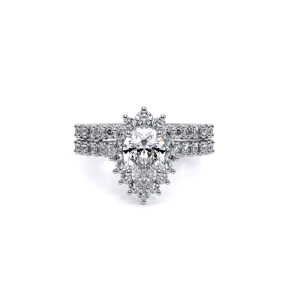 Renaissance-986PEAR-14K White Gold Pear
