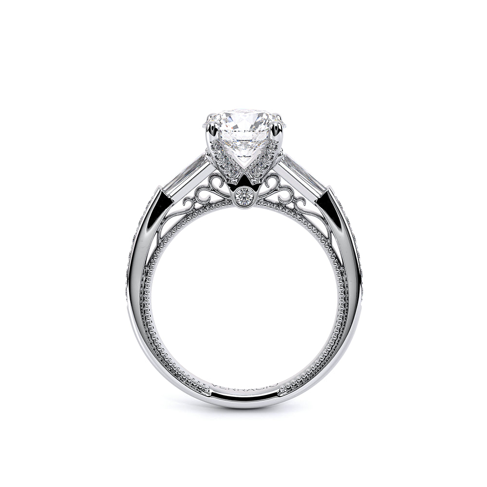 Venetian-5085r-14k White Gold Round