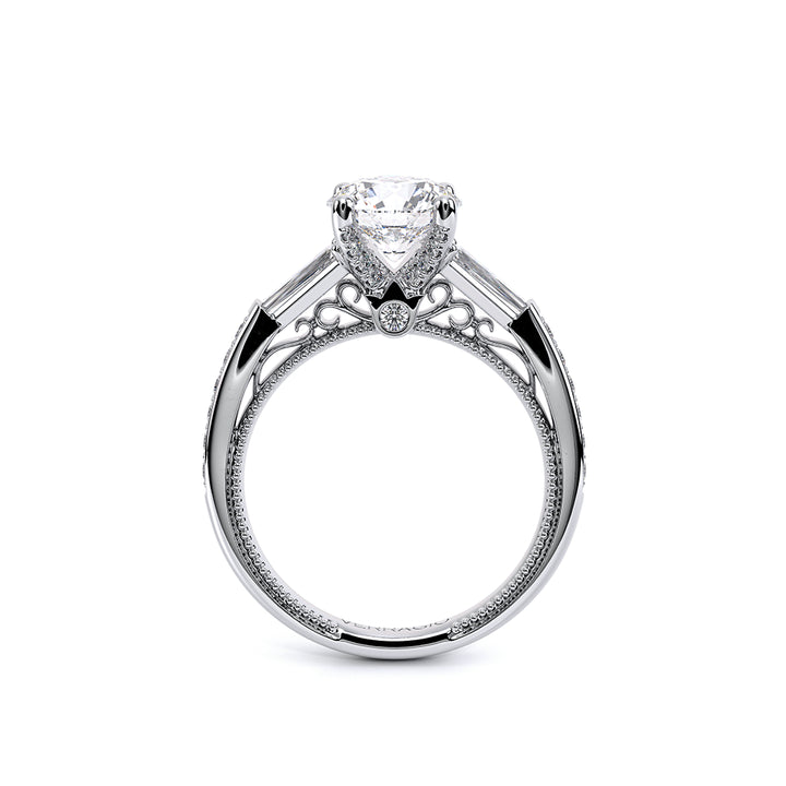 Venetian-5085r-14k White Gold Round