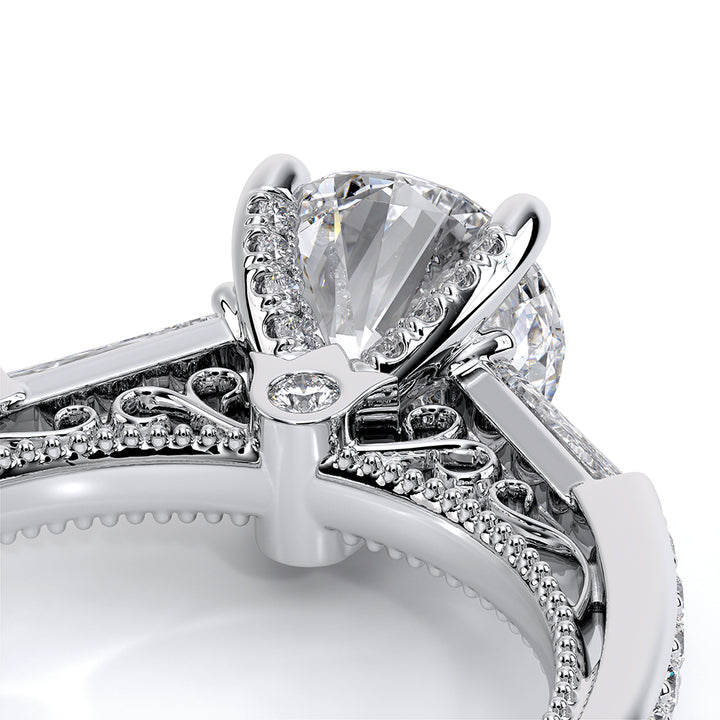 Venetian-5085r-14k White Gold Round