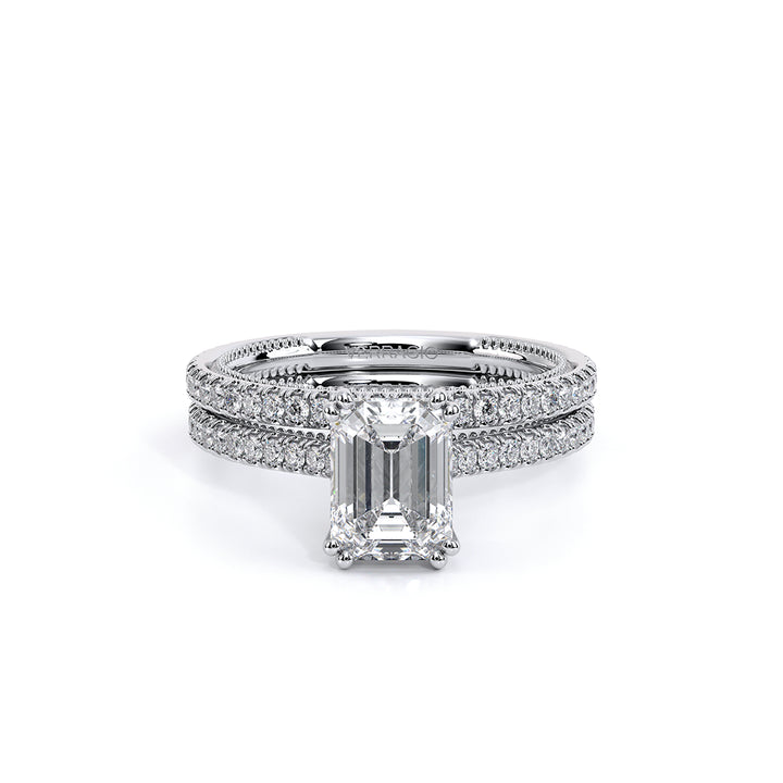 Renaissance-992EM13-18K White Gold Emerald
