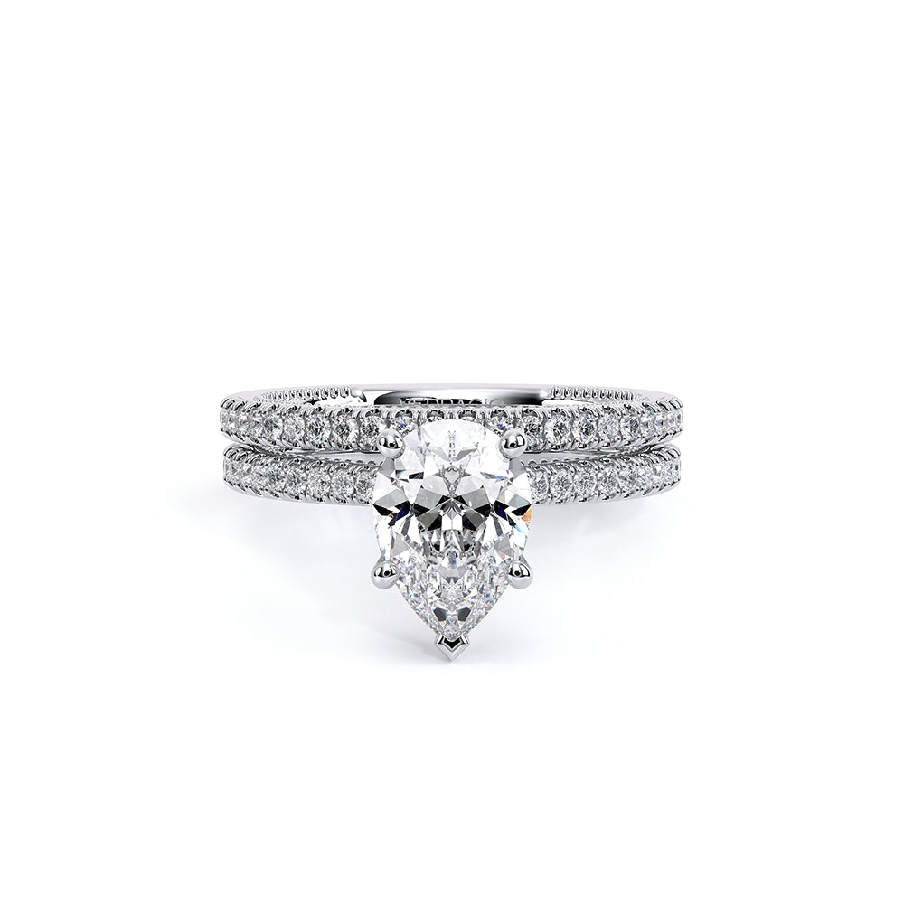 Renaissance-992PS13-14K White Gold Pear