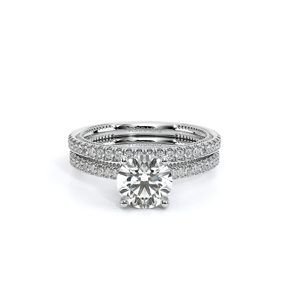 Renaissance-992R13-18K White Gold Round