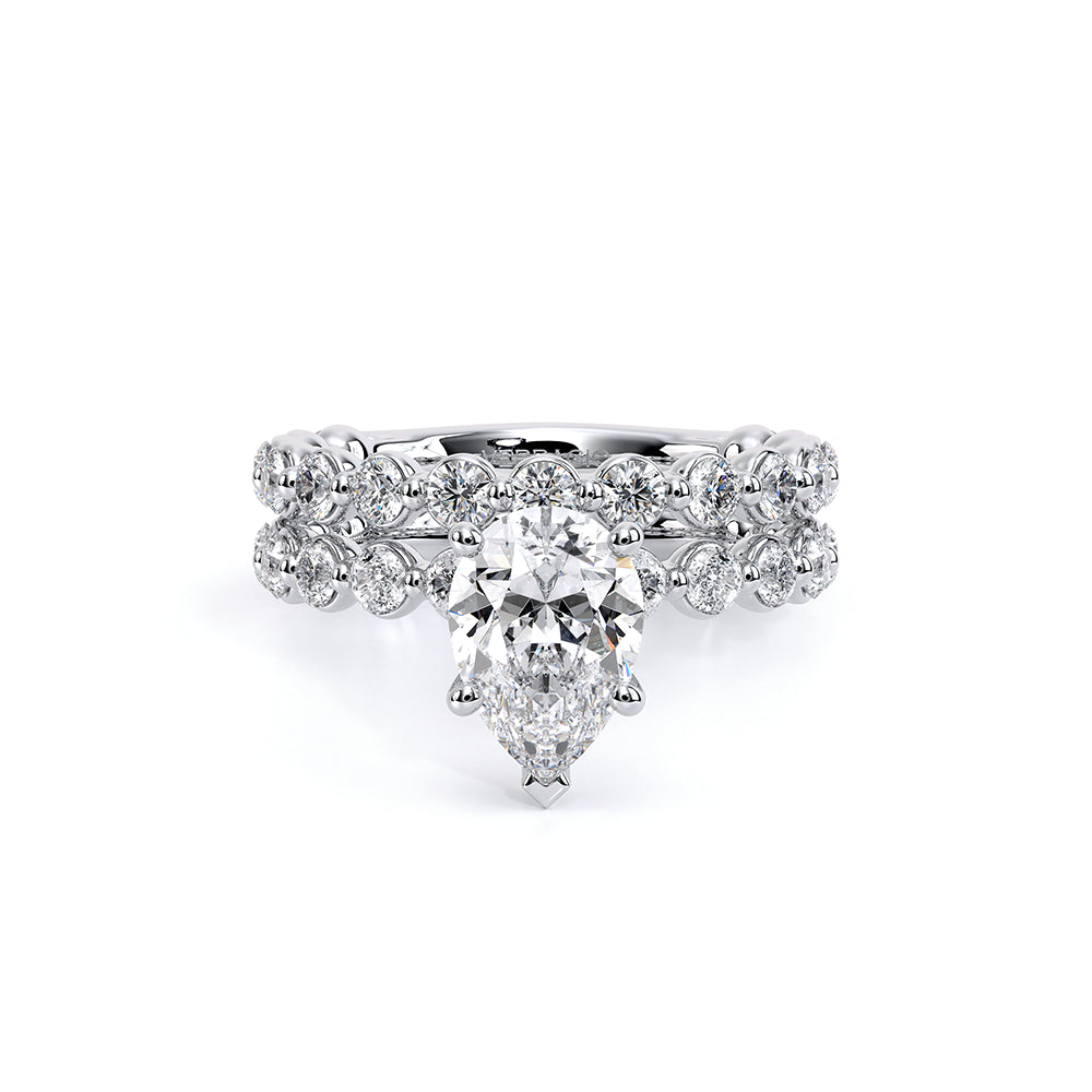 Renaissance-989PS25-18K White Gold Pear