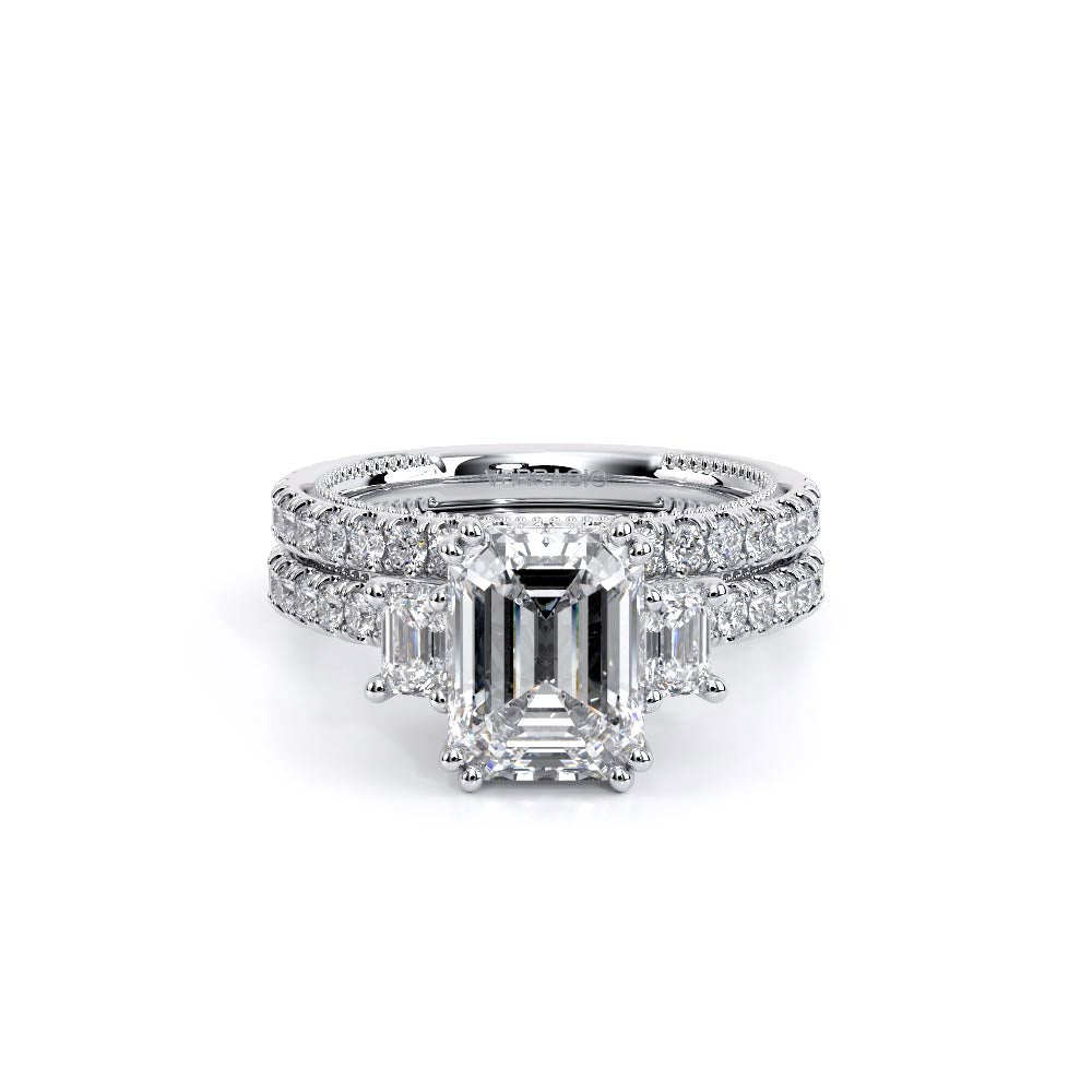Renaissance-993EM17-14K White Gold Emerald