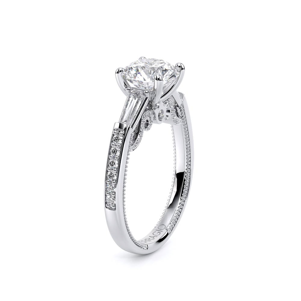 Insignia-7110R-14K White Gold Round