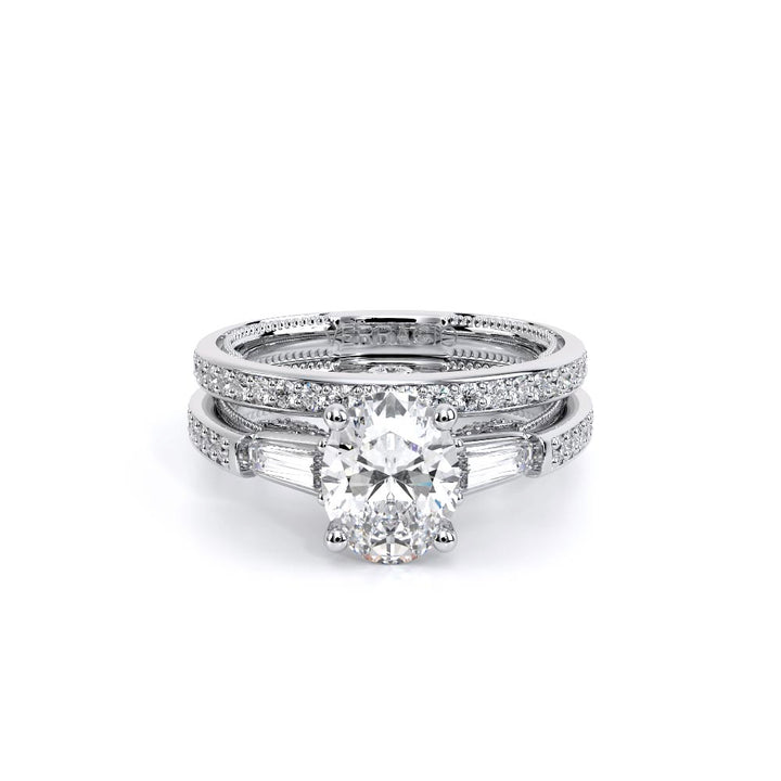 Insignia-7110OV-14K White Gold Oval