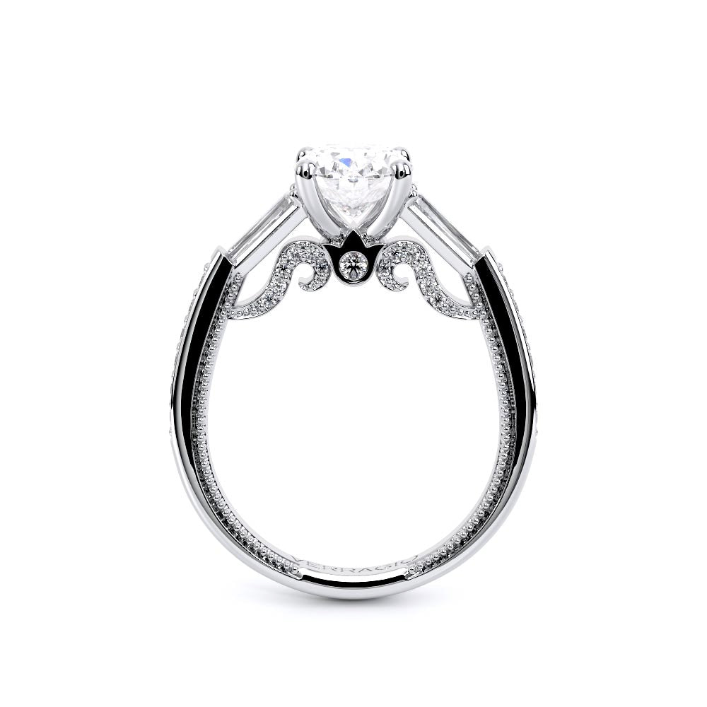 Insignia-7110OV-14K White Gold Oval